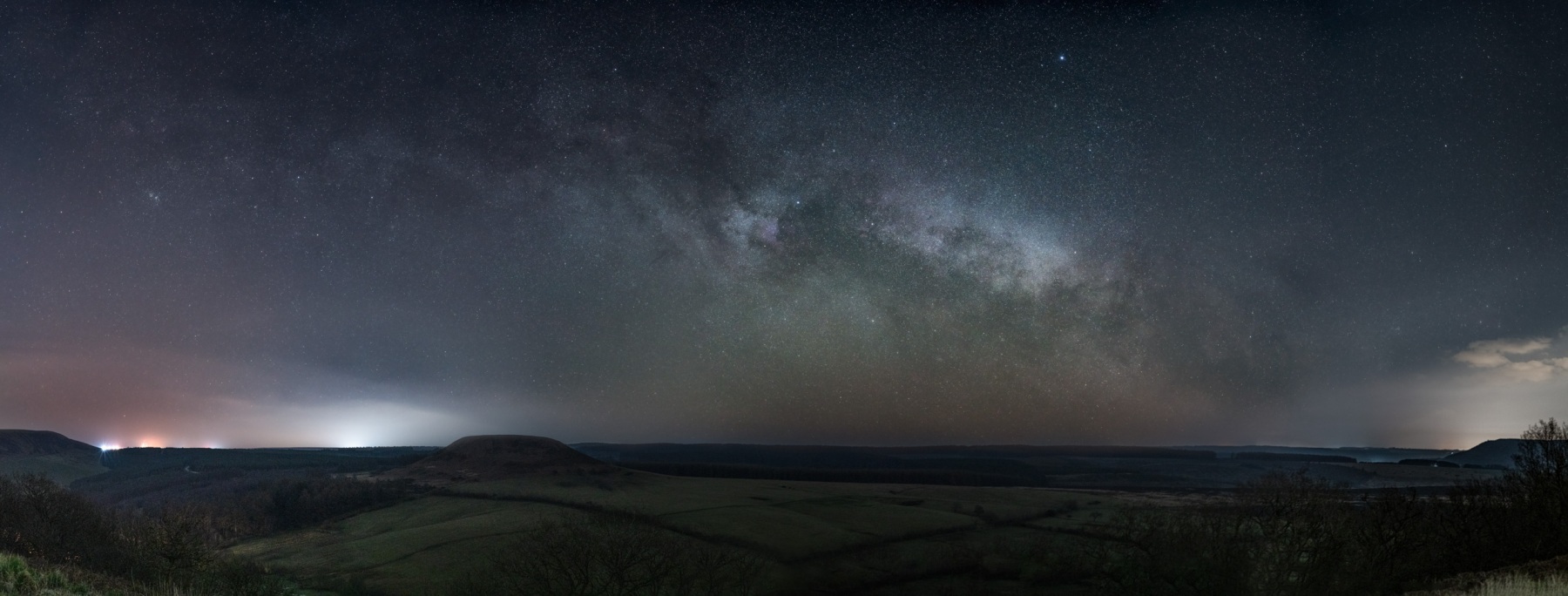 Milkyway Cygnus over Fylingdales Moor