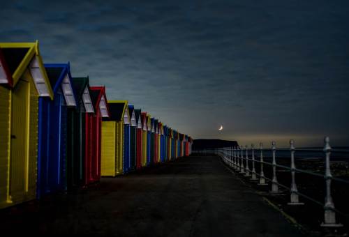 Whitby Beach Huts Crescent Moon
