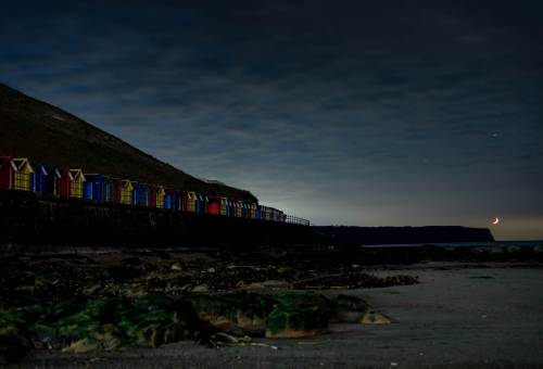 Whitby Beach Huts Crescent Moon
