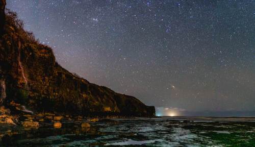 Andromeda over Sandsend Cliffs
