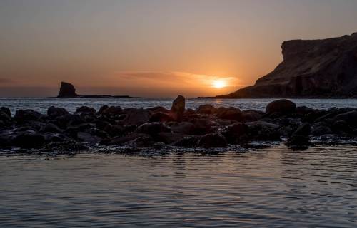 Sunrise at Saltwick Bay